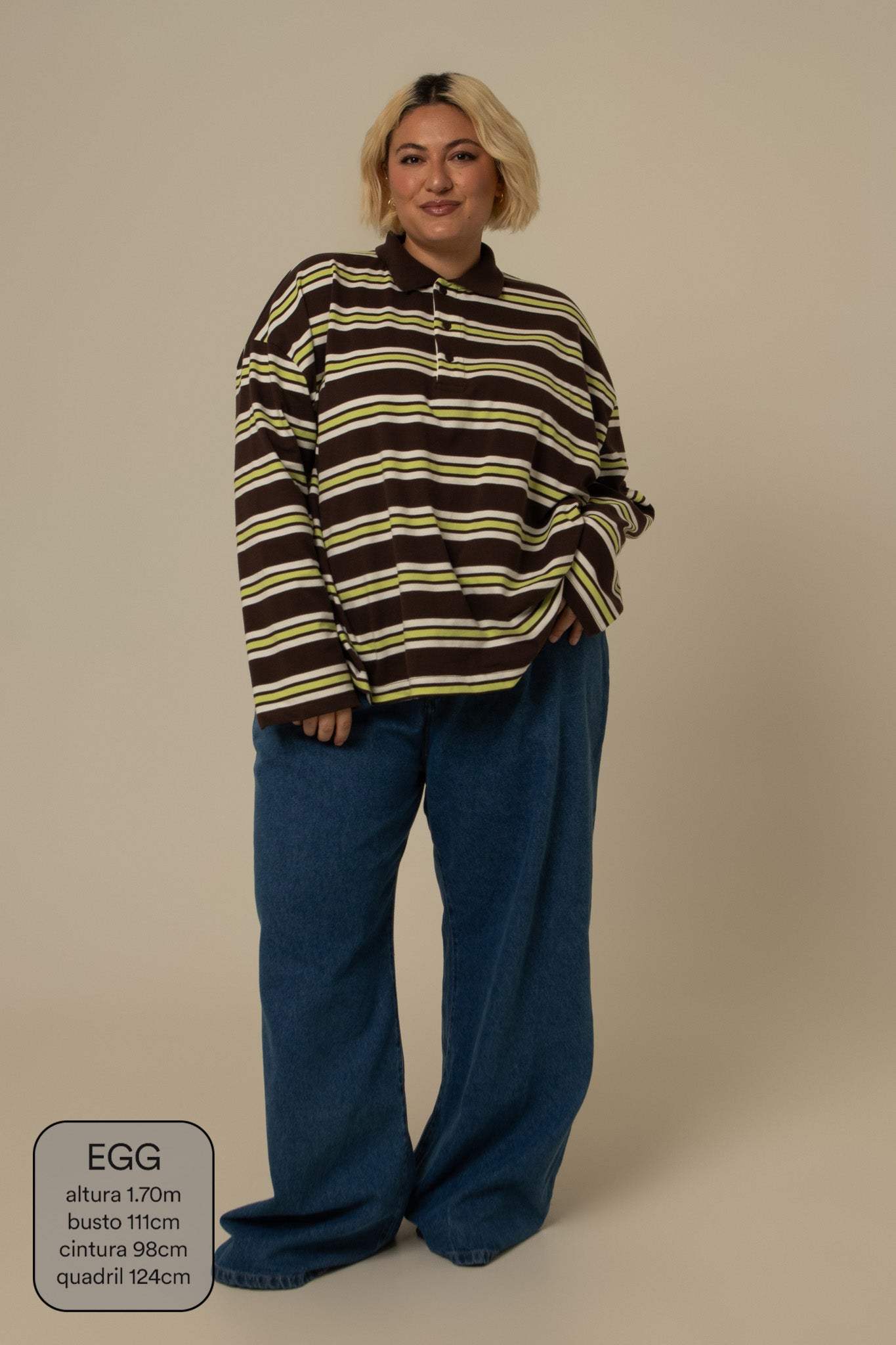 polo listrada oversized manga longa luv