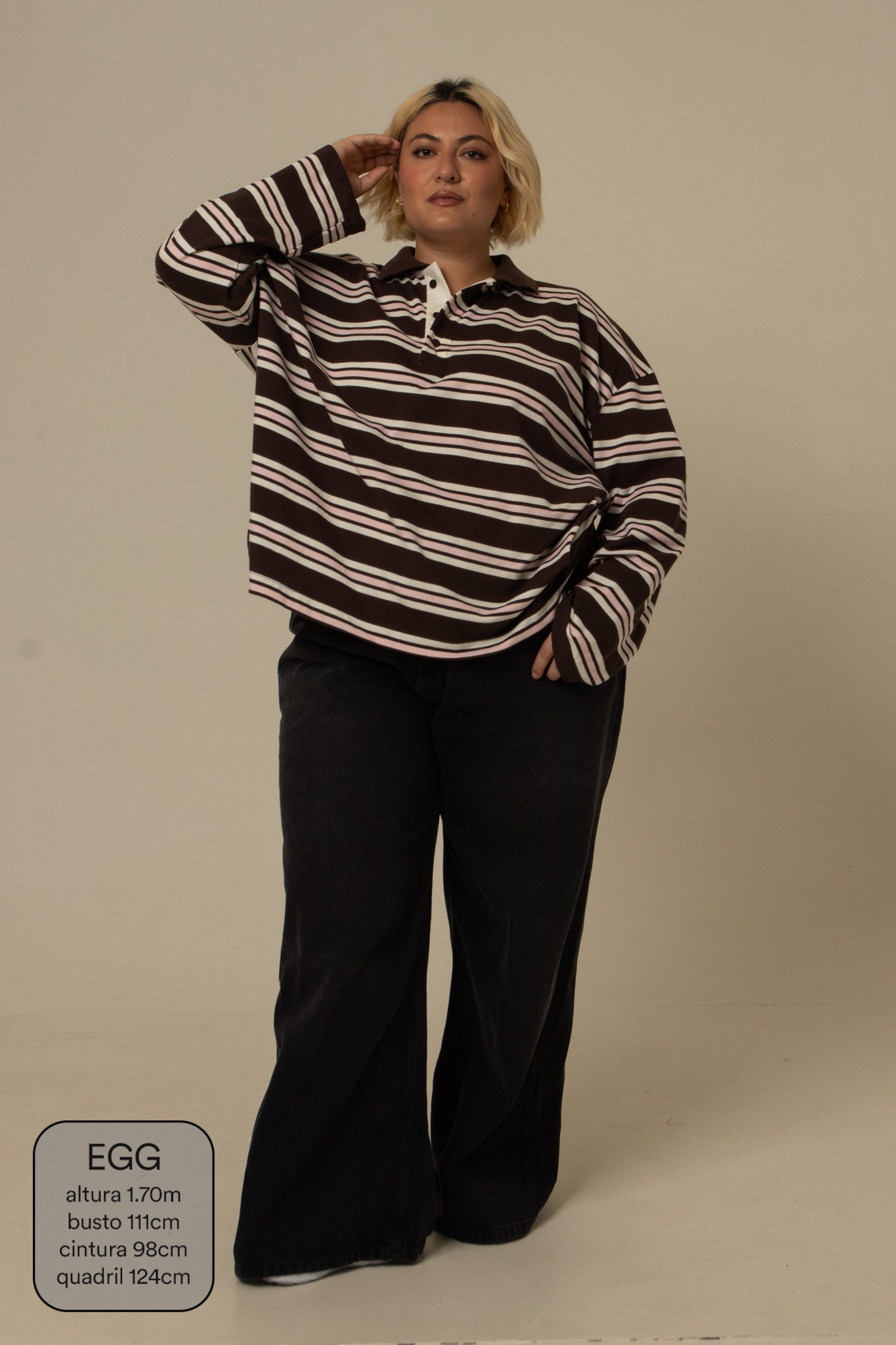 polo listrada oversized manga longa luv