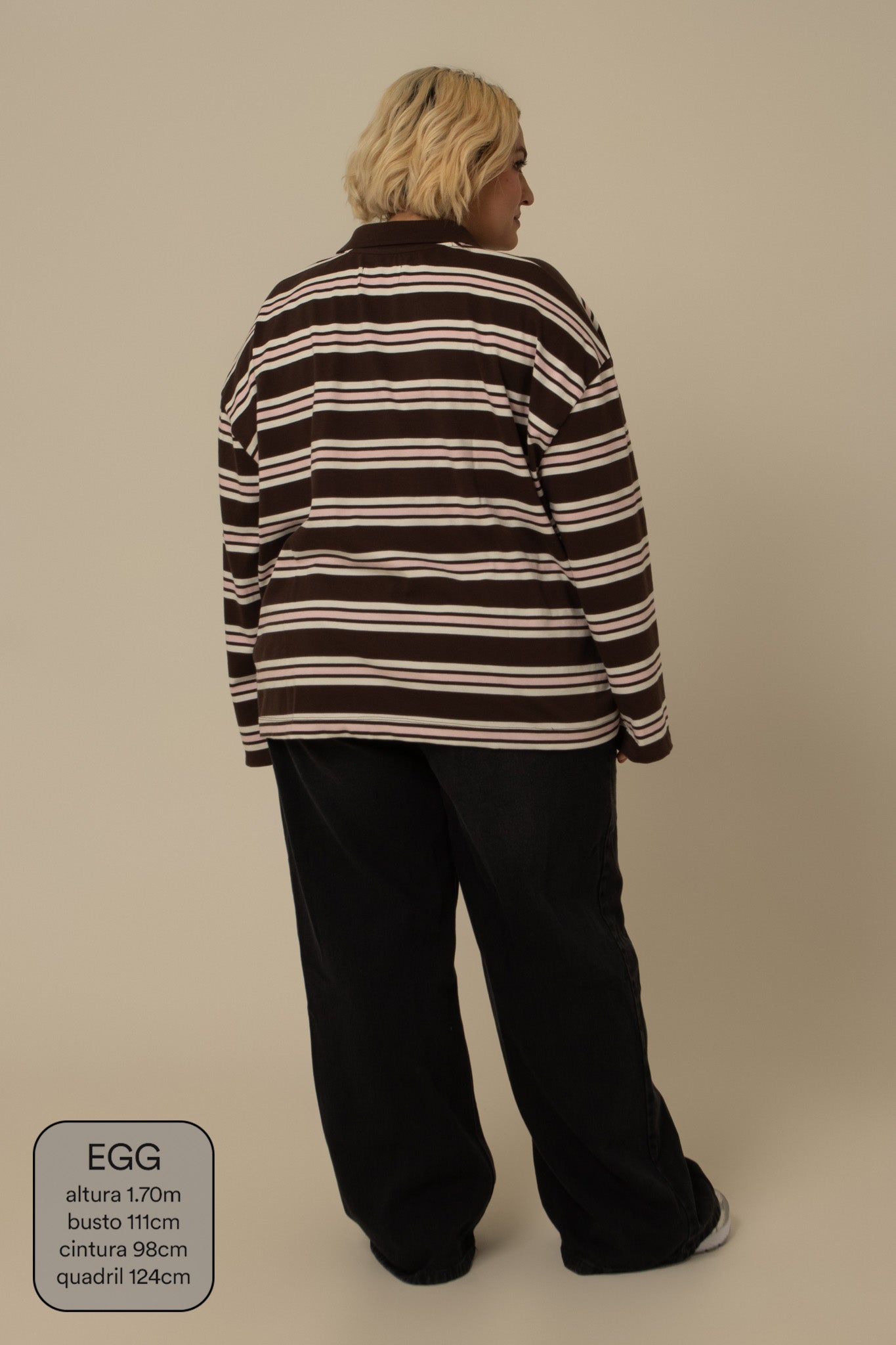 polo listrada oversized manga longa luv