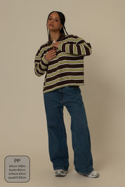 polo listrada oversized manga longa luv