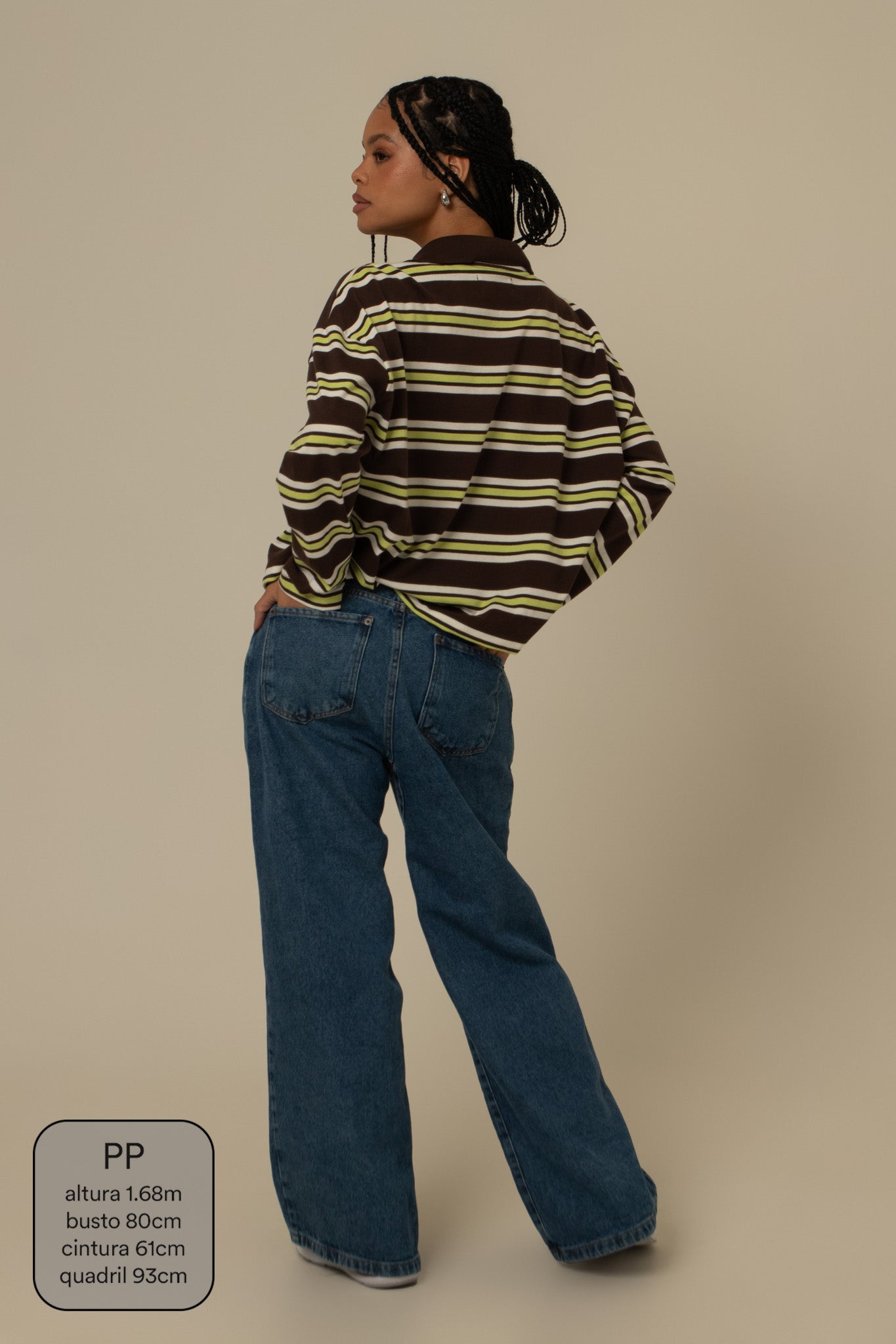 polo listrada oversized manga longa luv