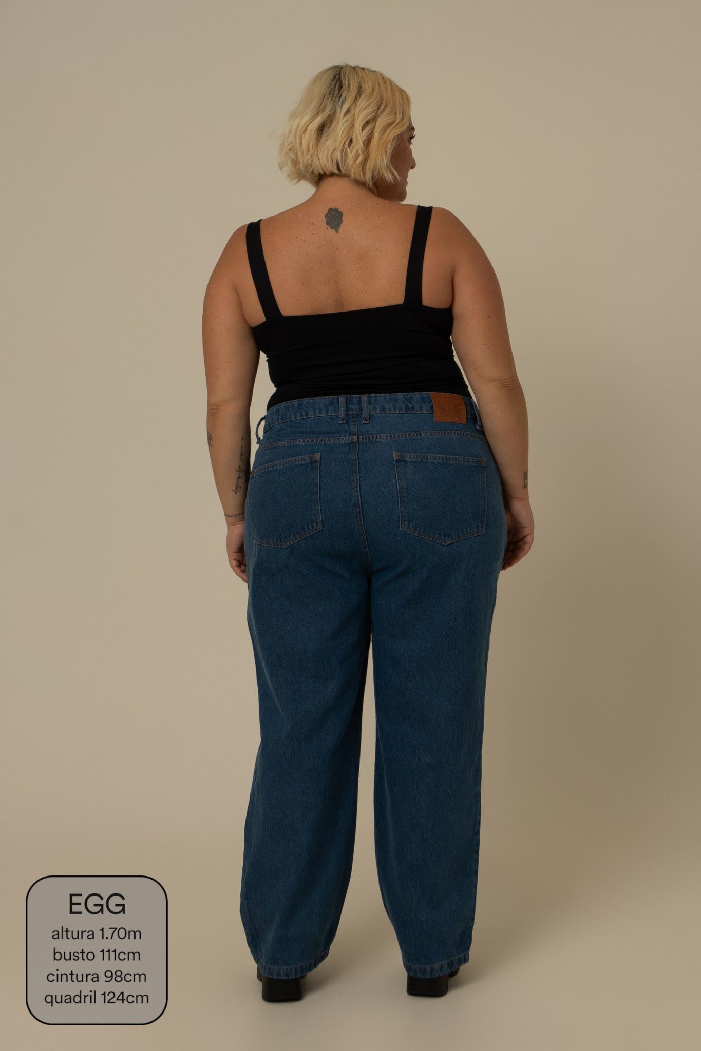 calça jeans ajustável mom denim blue 1.0