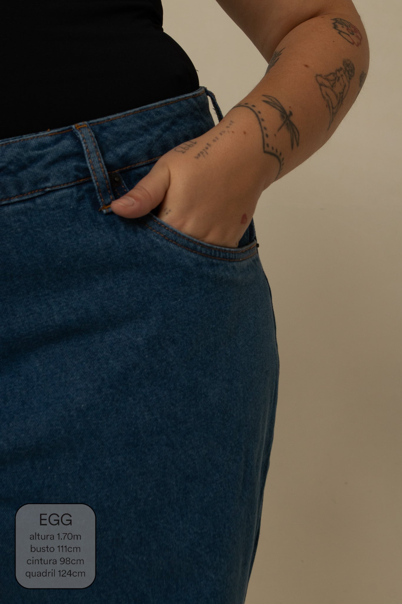 calça jeans ajustável mom denim blue 1.0