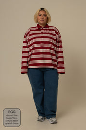polo listrada oversized manga longa luv