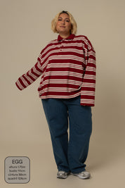 polo listrada oversized manga longa luv