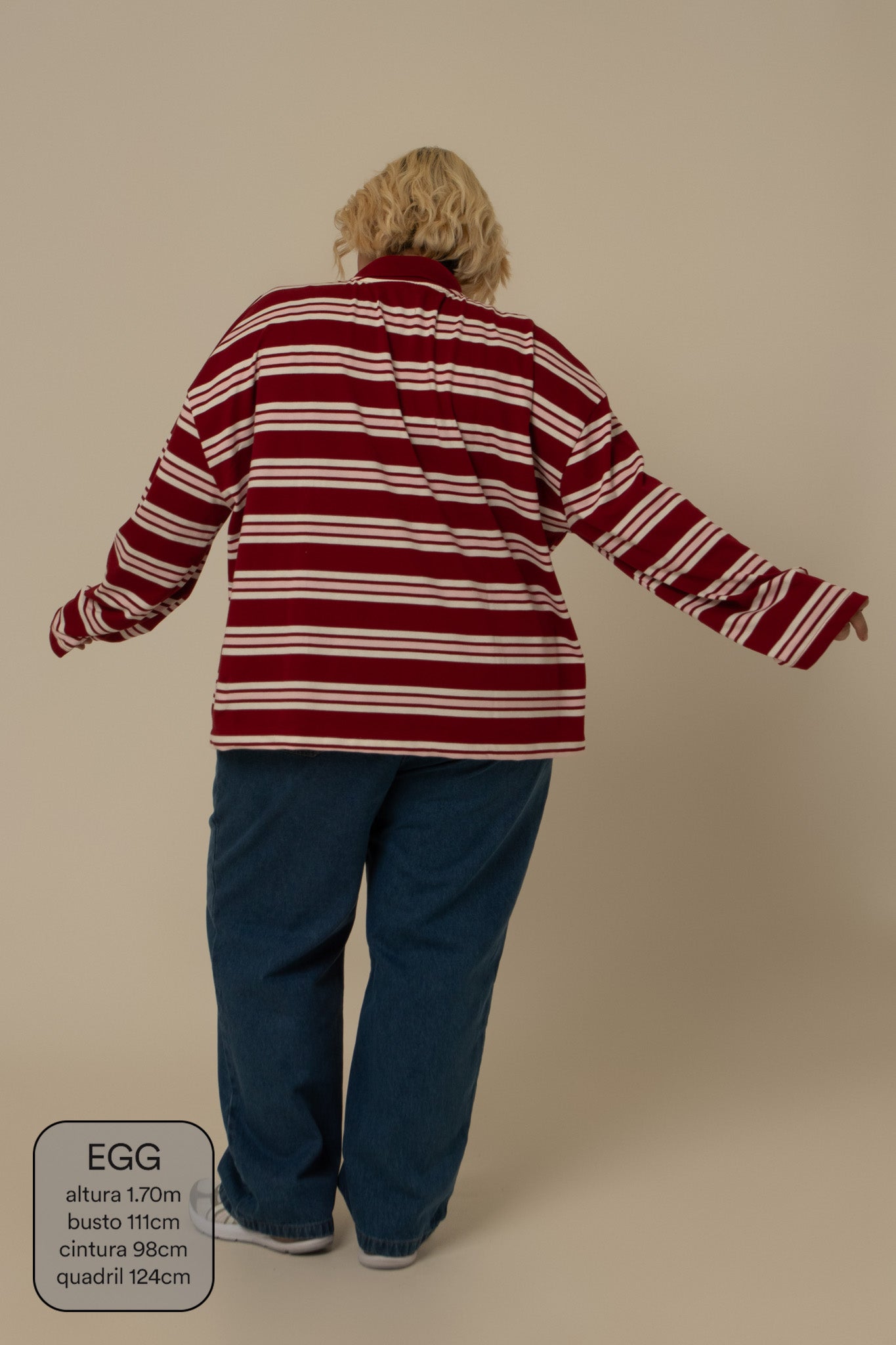 polo listrada oversized manga longa luv