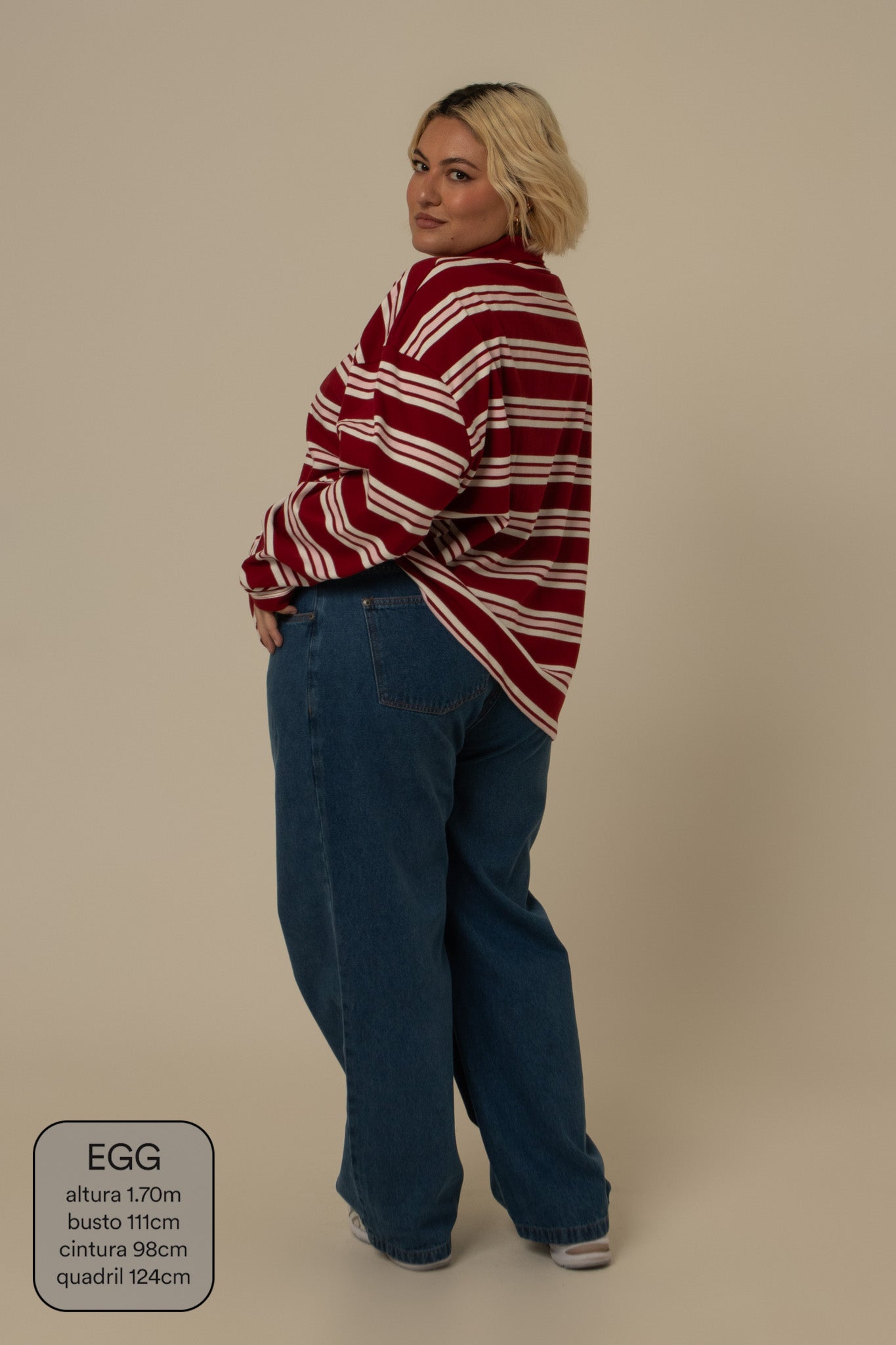 polo listrada oversized manga longa luv
