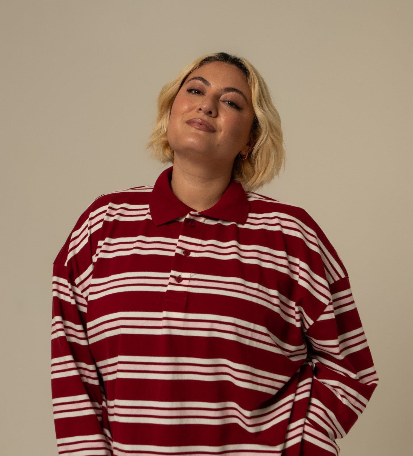 polo listrada oversized manga longa luv