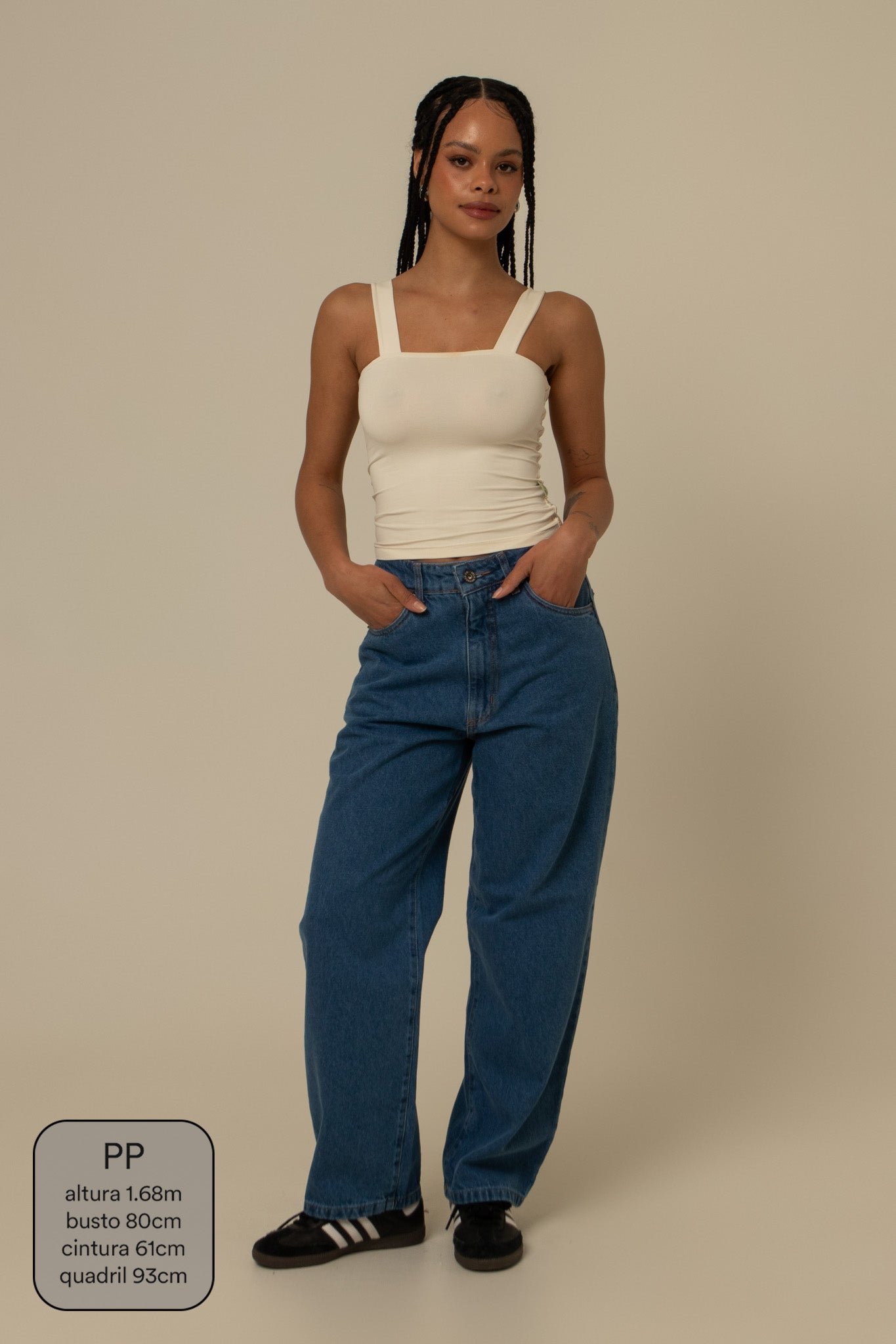 calça jeans ajustável mom denim blue 1.0