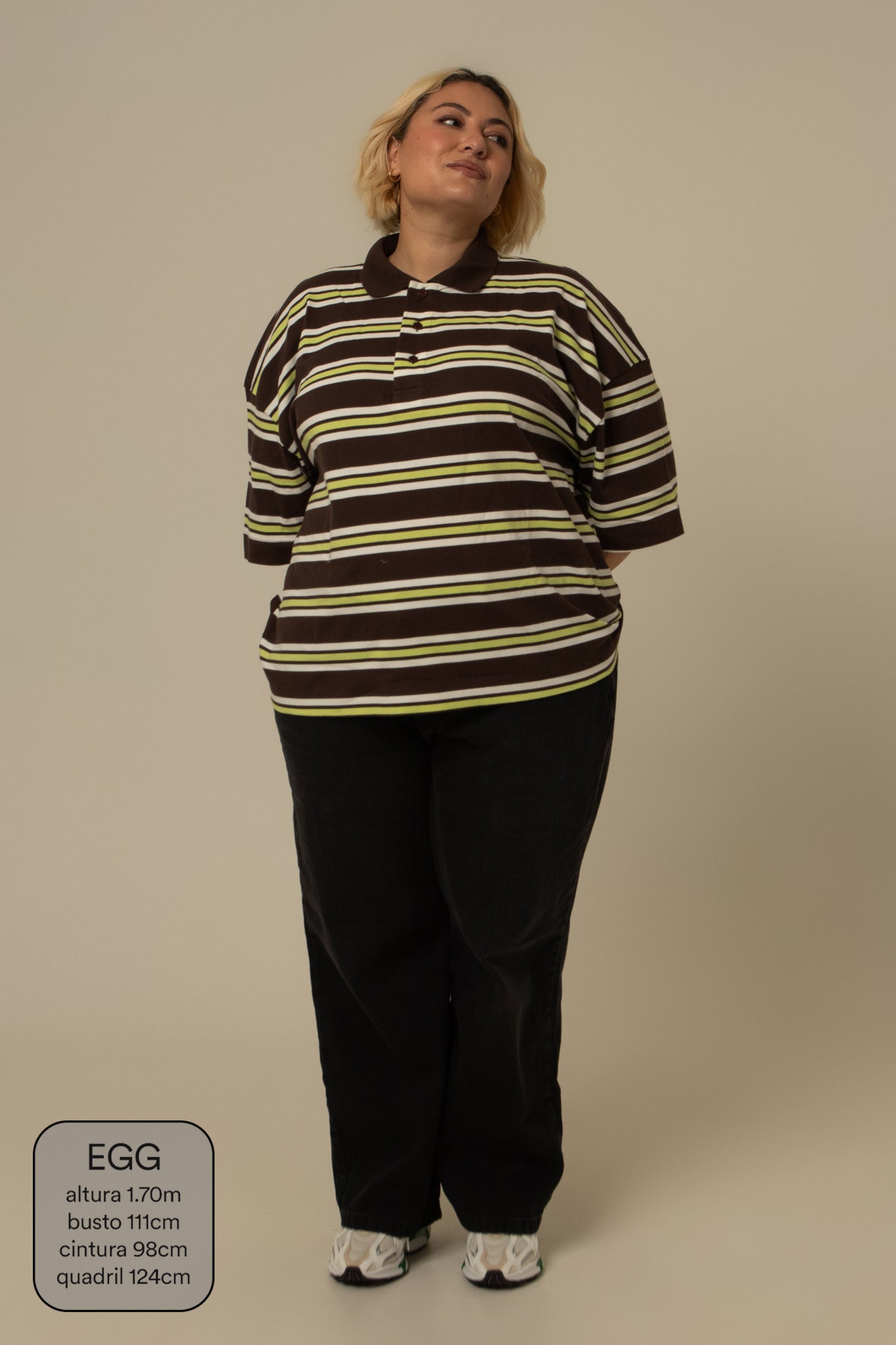 polo listrada oversized manga longa luv