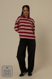 polo listrada oversized manga longa luv