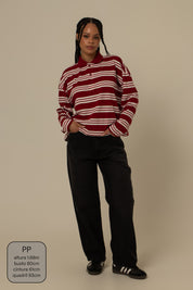 polo listrada oversized manga longa luv