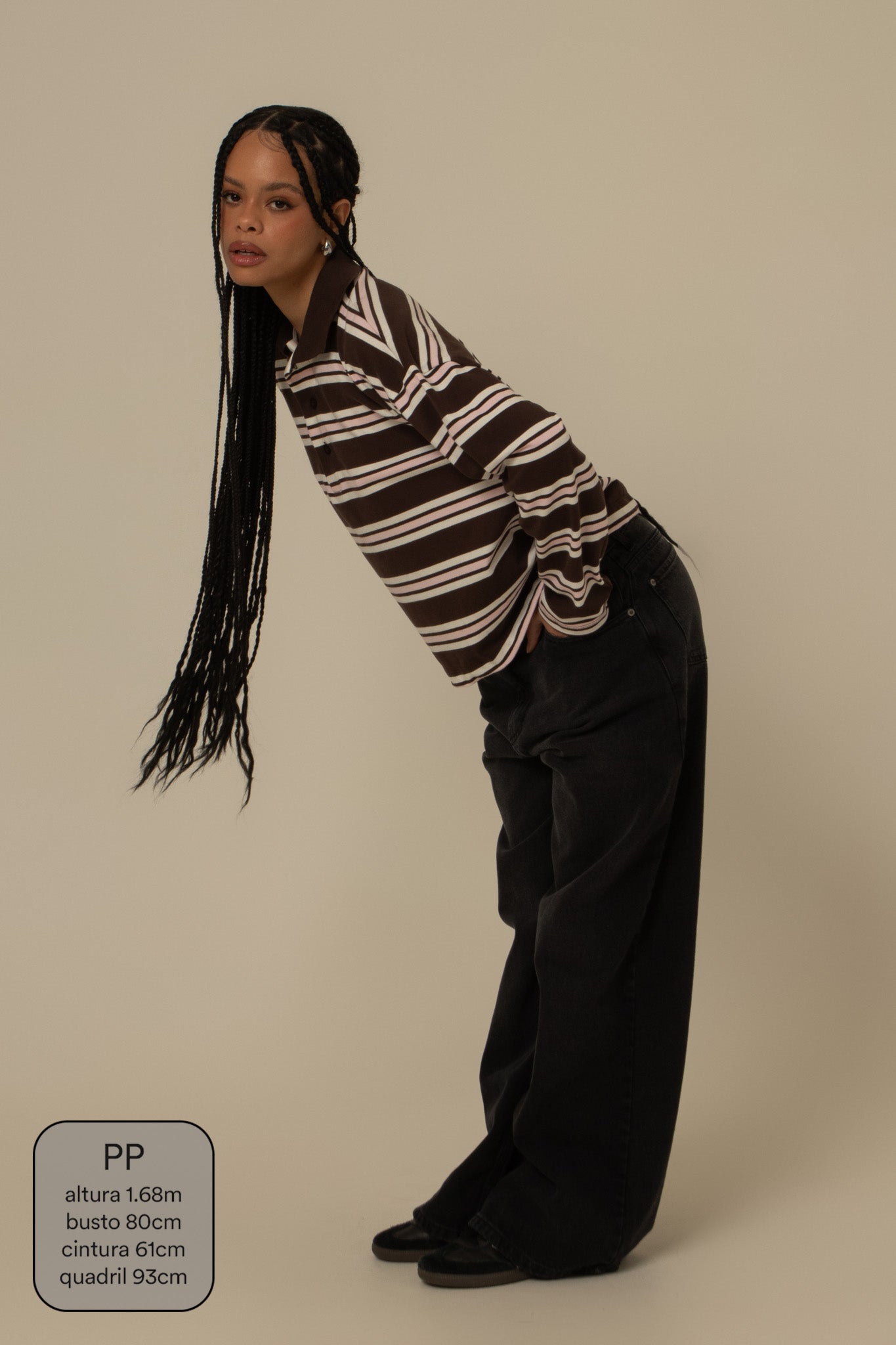 polo listrada oversized manga longa luv