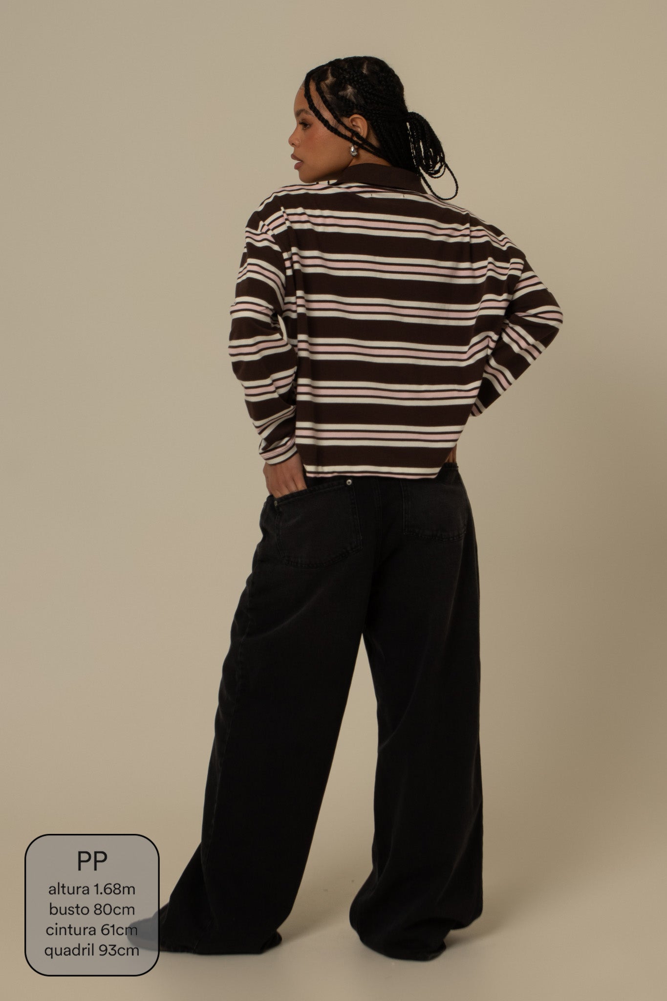 polo listrada oversized manga longa luv