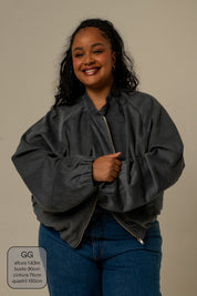 jaqueta canelada bomber