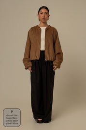jaqueta canelada bomber