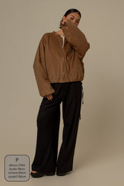 jaqueta canelada bomber