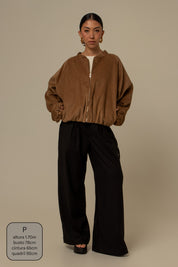jaqueta canelada bomber