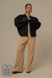 jaqueta canelada bomber