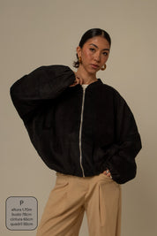 jaqueta canelada bomber