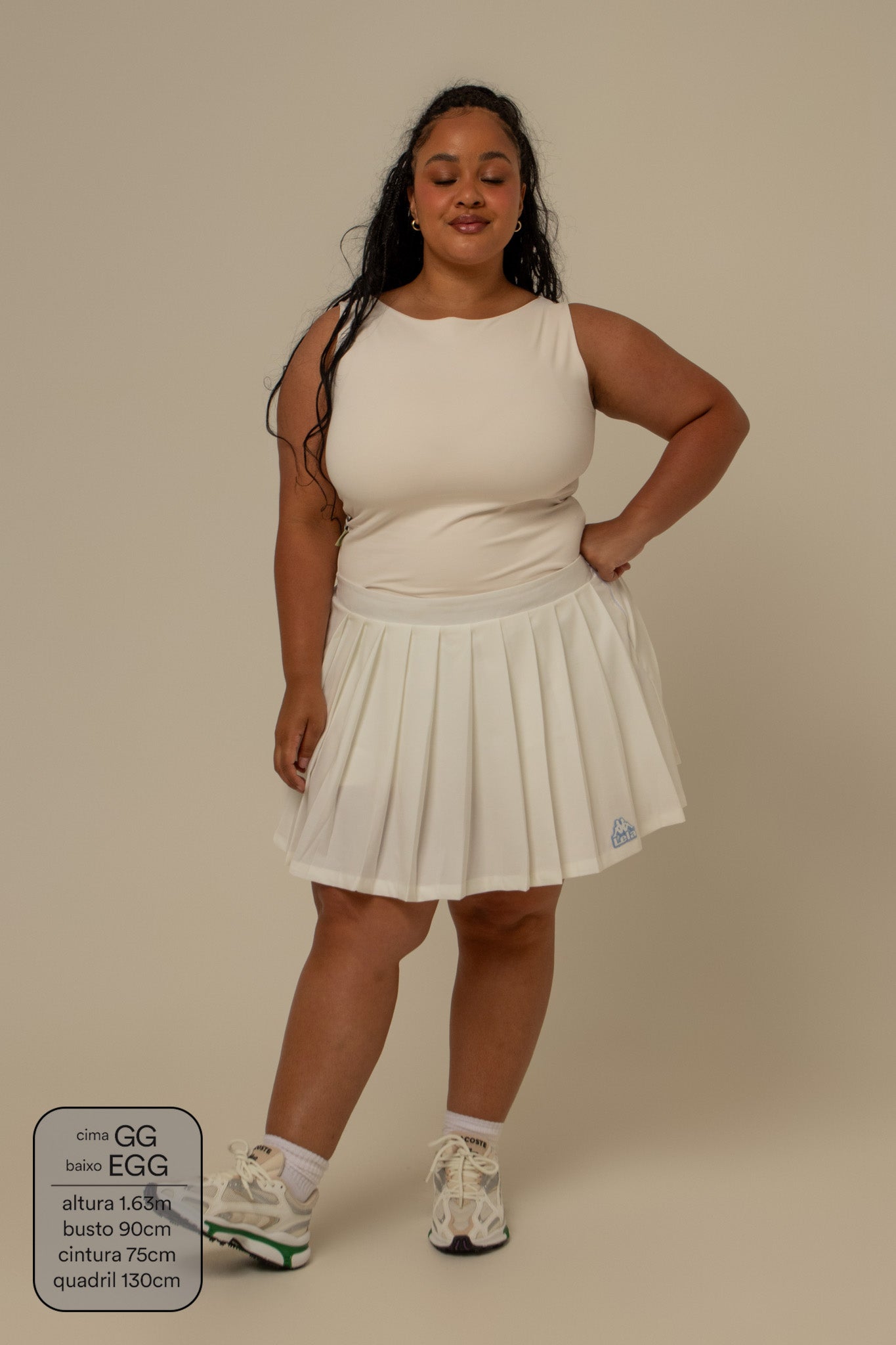 short saia plissado lela & kappa