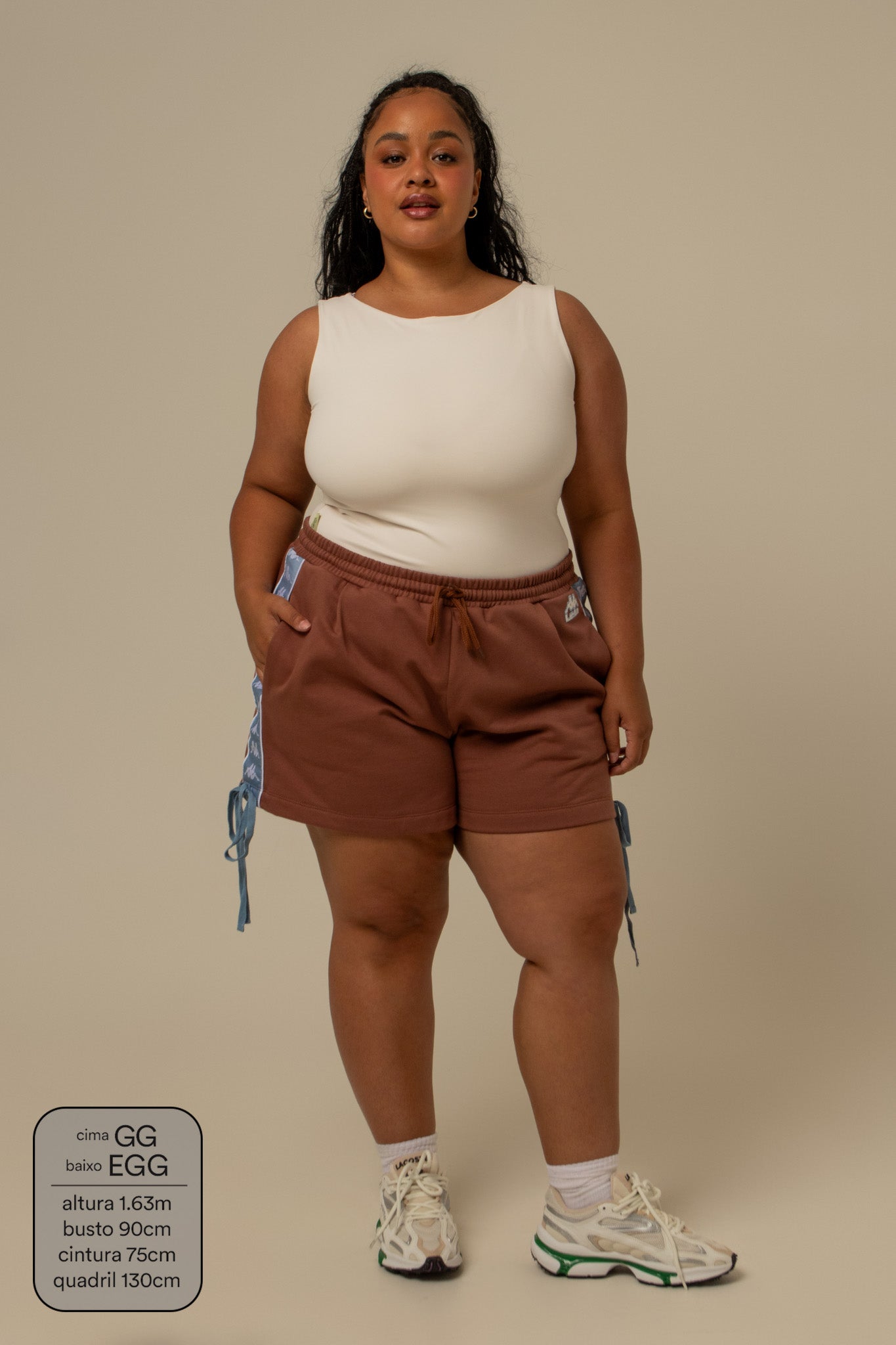 short de moletom lacinho lela & kappa