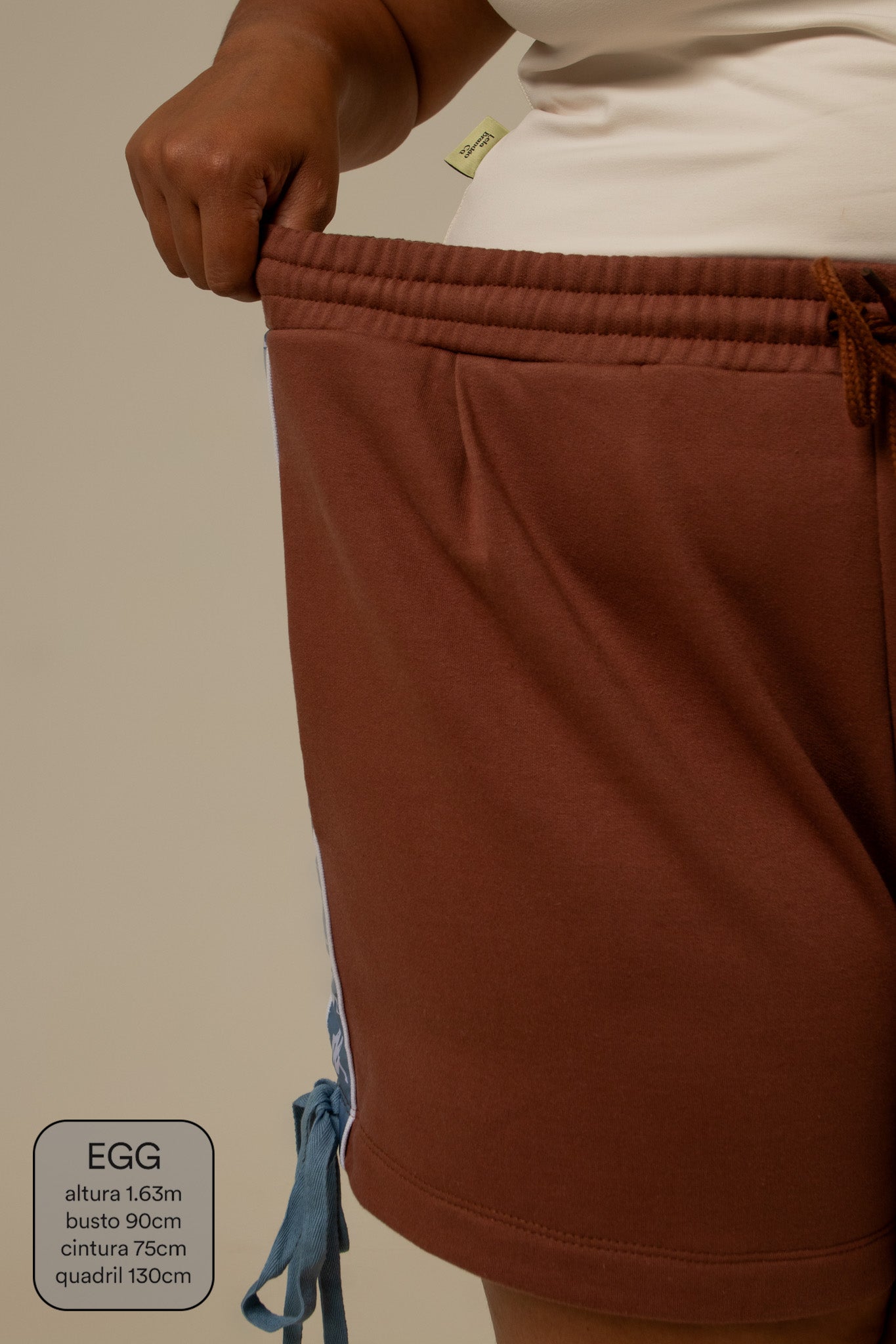 short de moletom lacinho lela & kappa