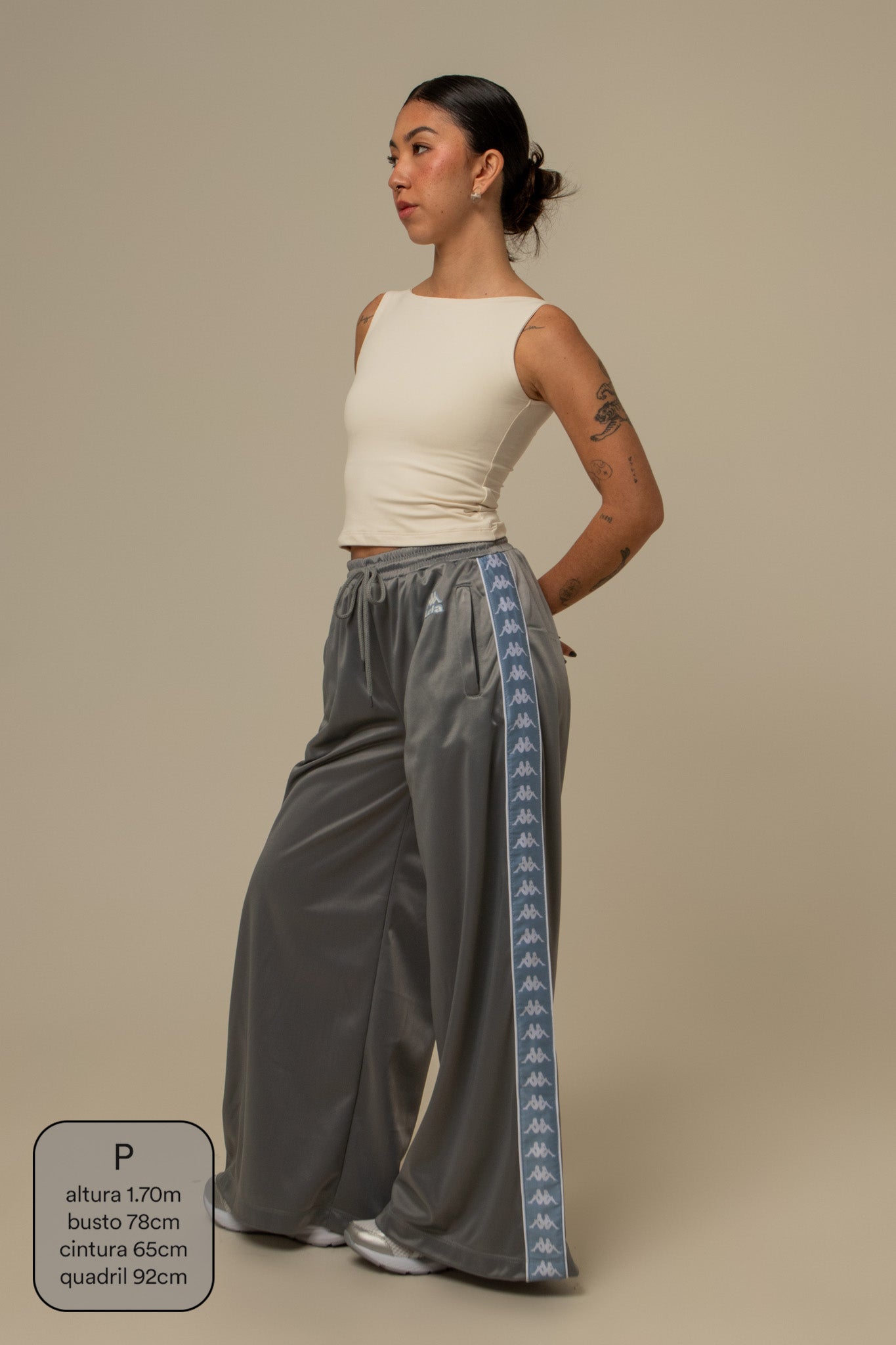 calça tracksuit wide lela & kappa