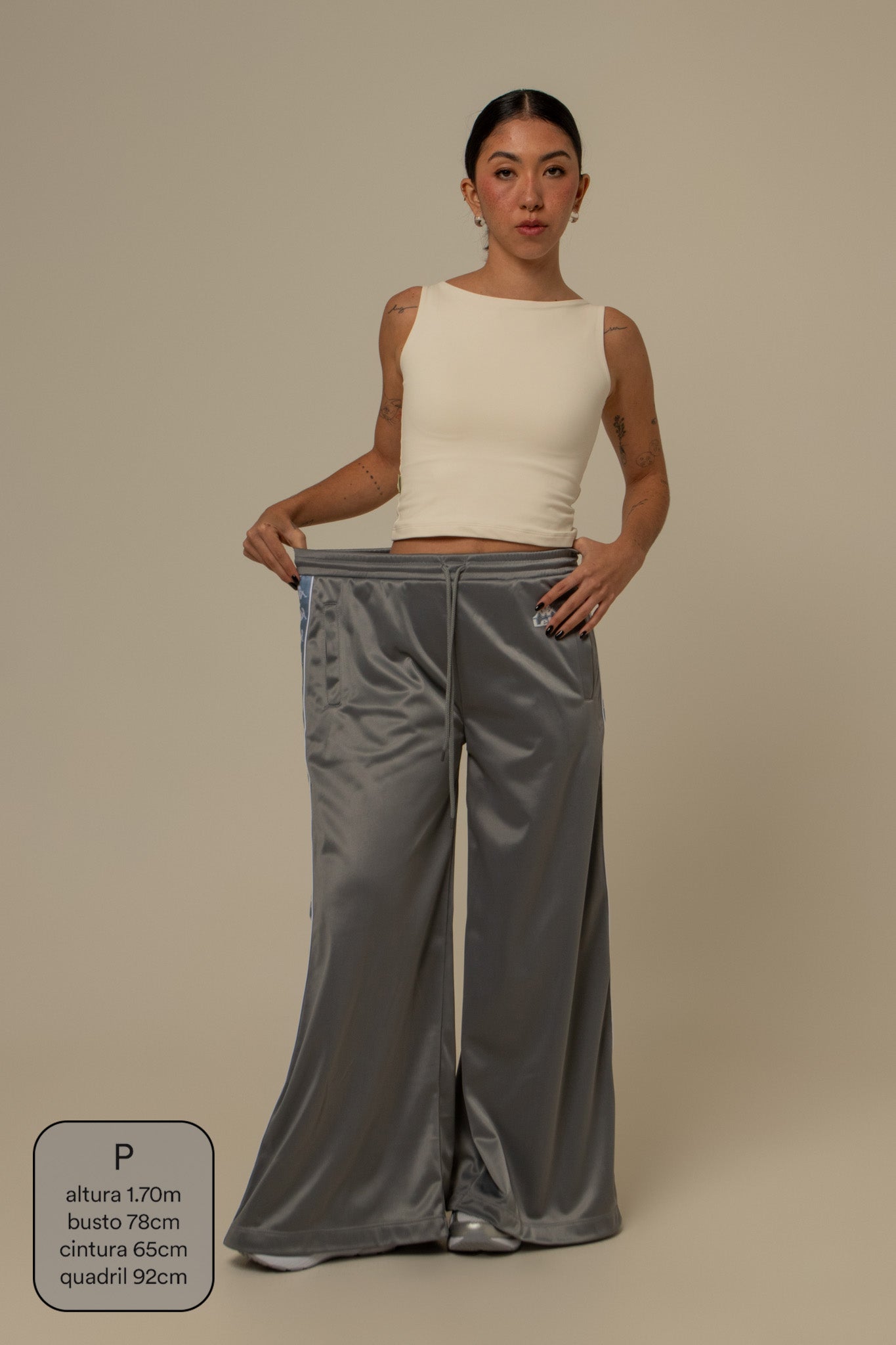 calça tracksuit wide lela & kappa