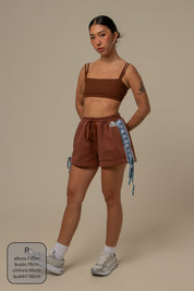 short de moletom lacinho lela & kappa