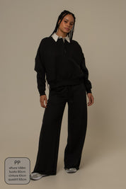calça de moletom cozy wide