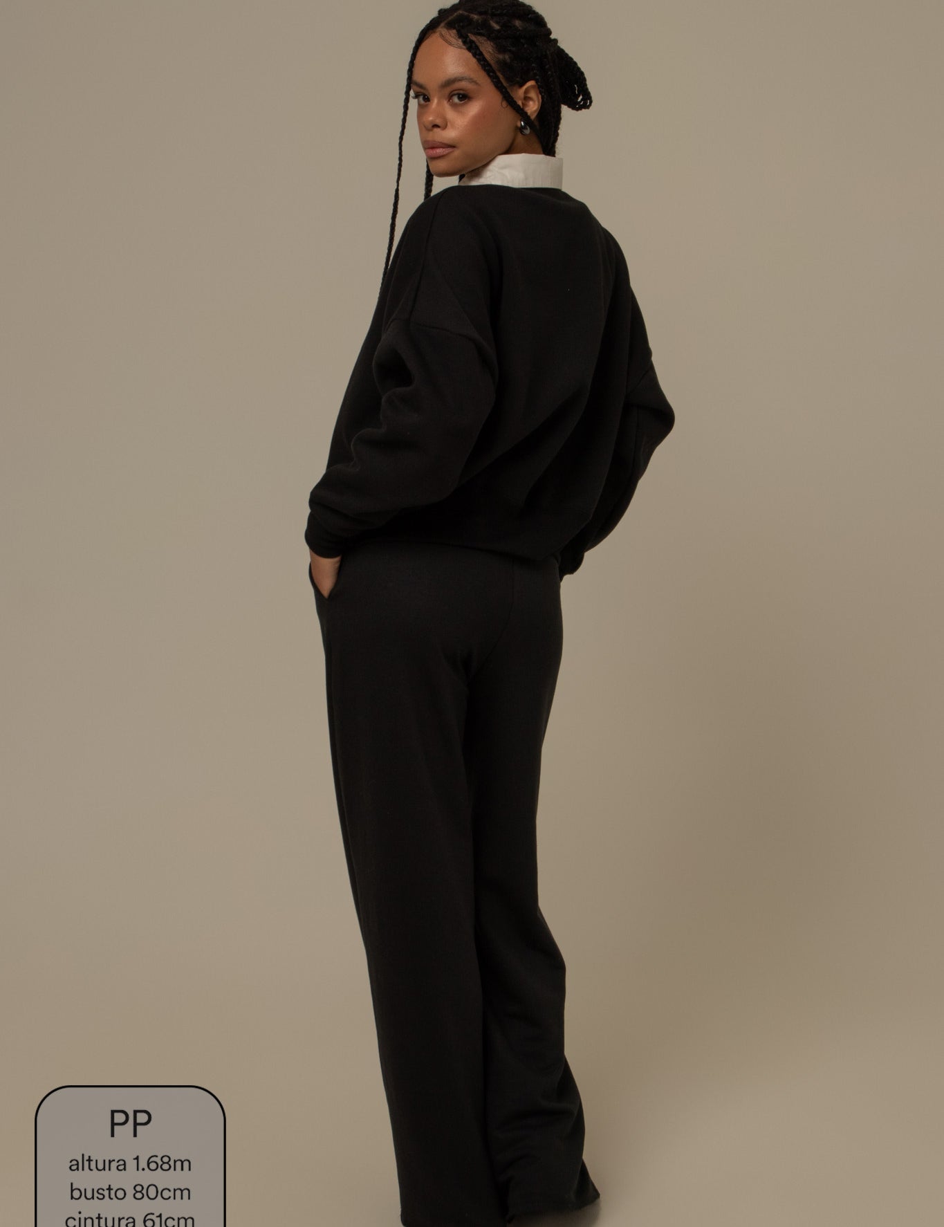 calça de moletom cozy wide