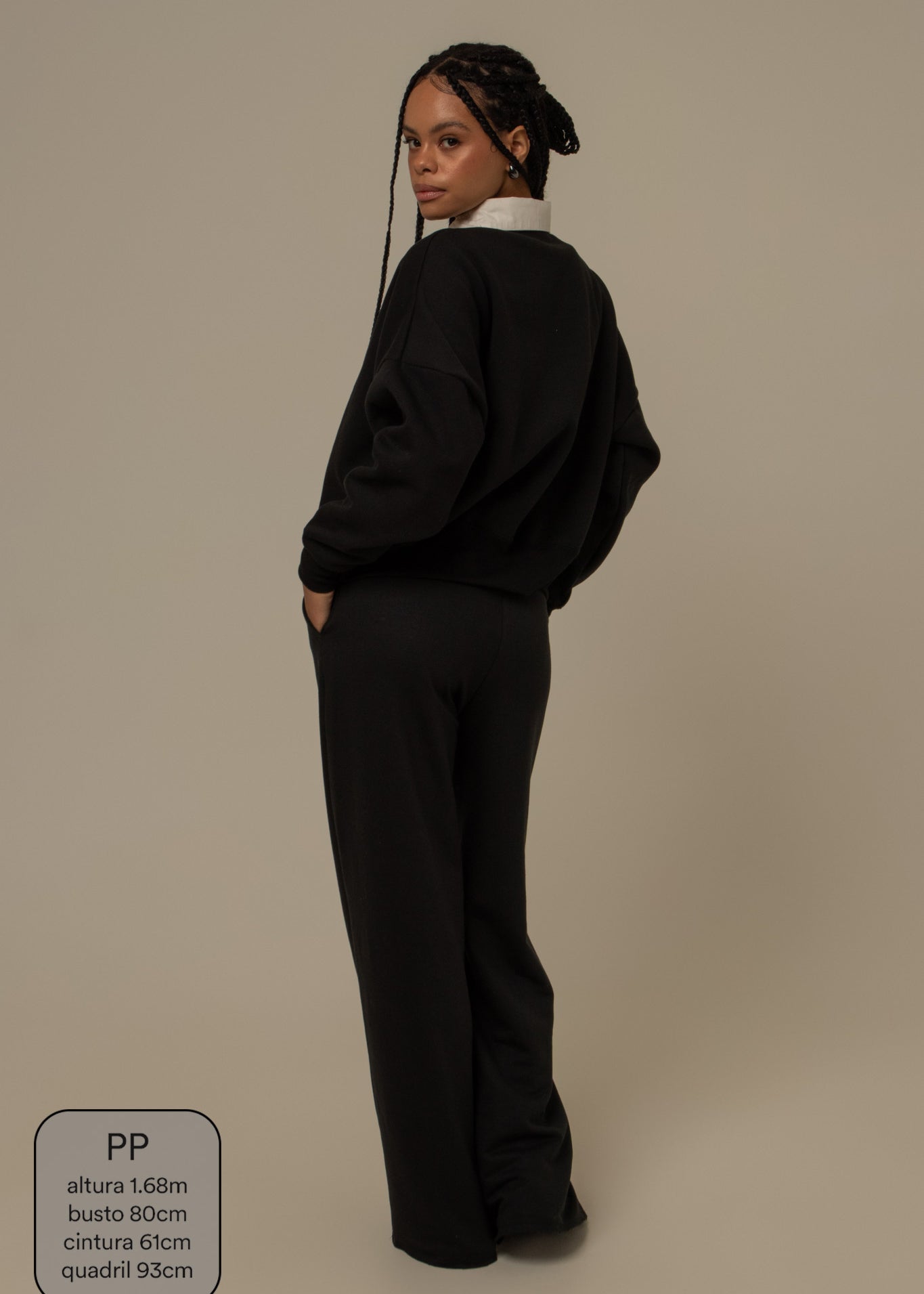 calça de moletom cozy wide