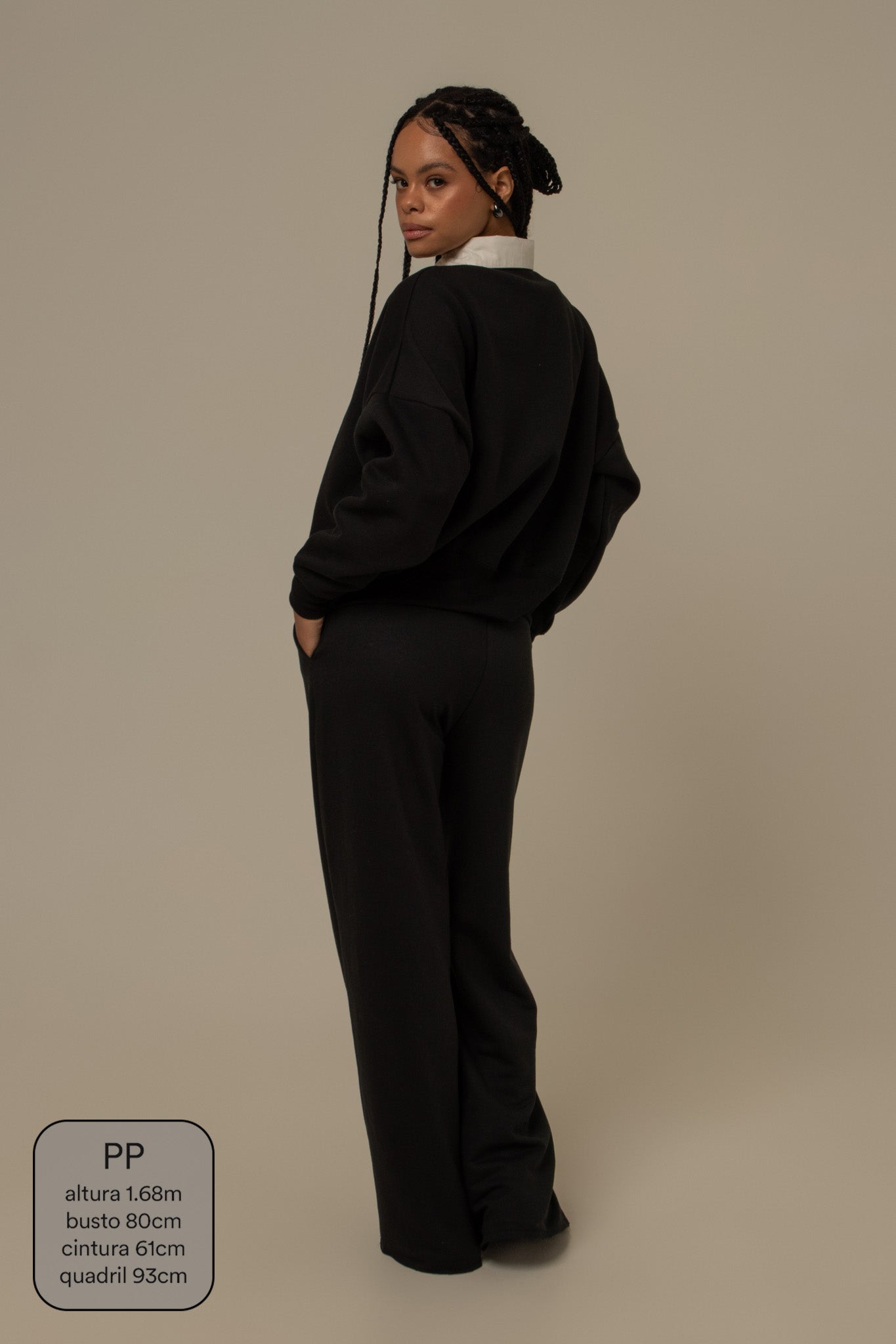 calça de moletom cozy wide