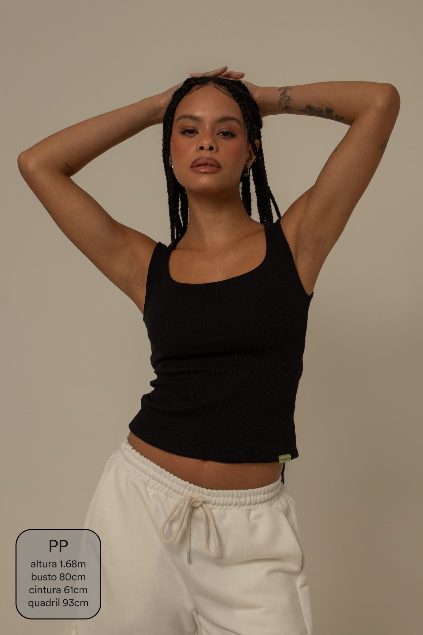 blusa cozy canelada com top embutido