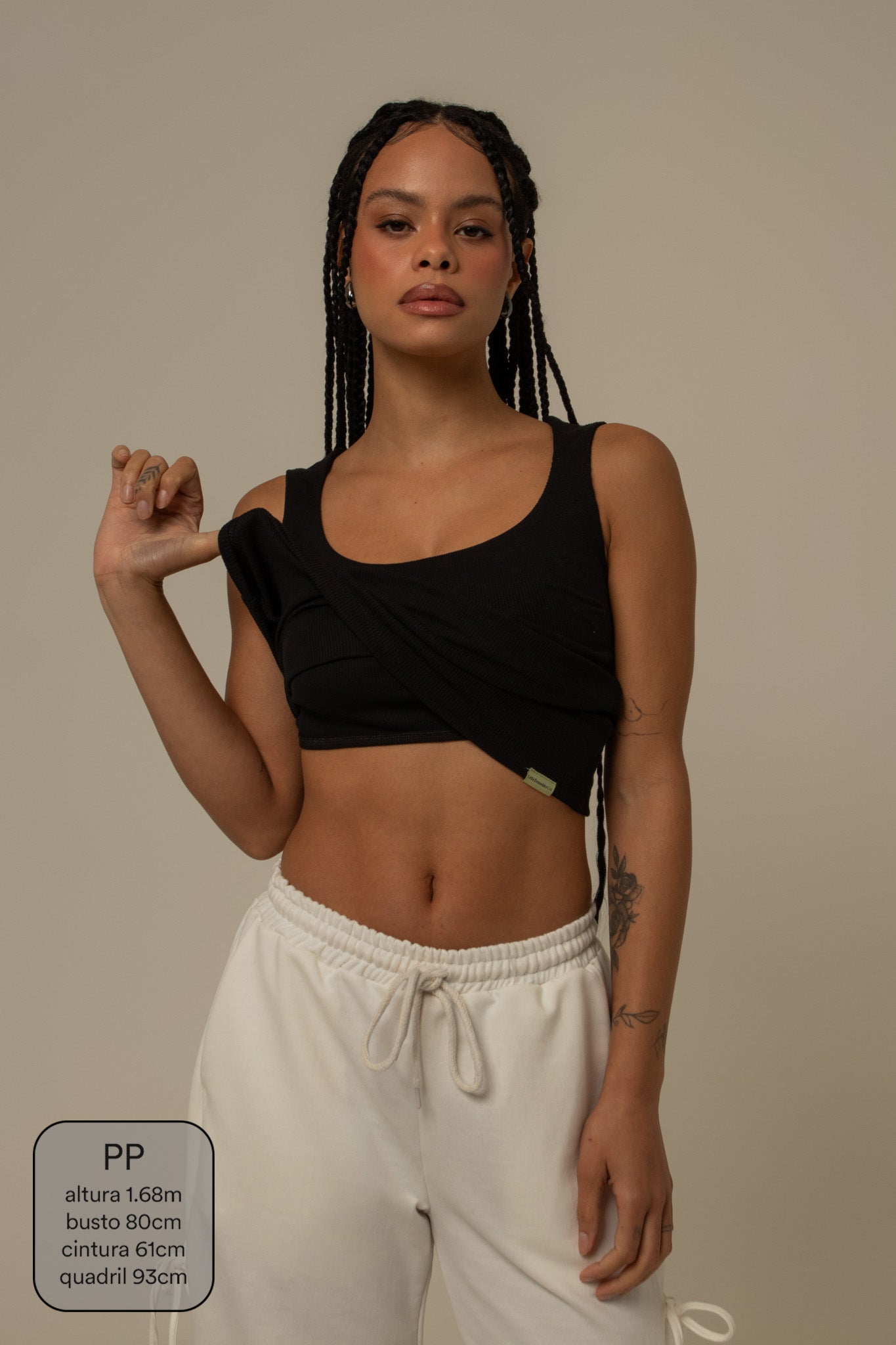 blusa cozy canelada com top embutido