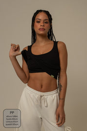 blusa cozy canelada com top embutido