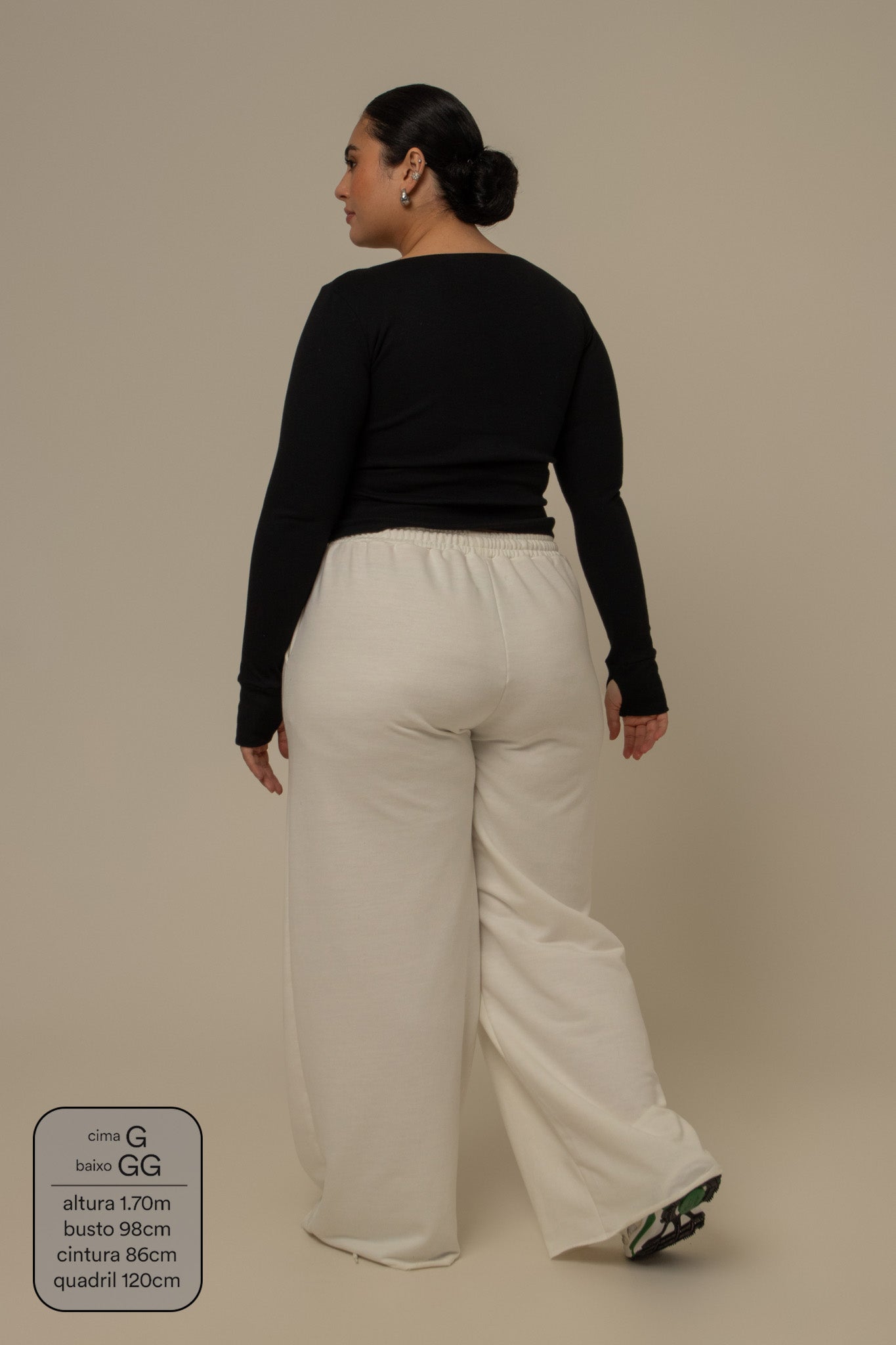 calça de moletom cozy wide