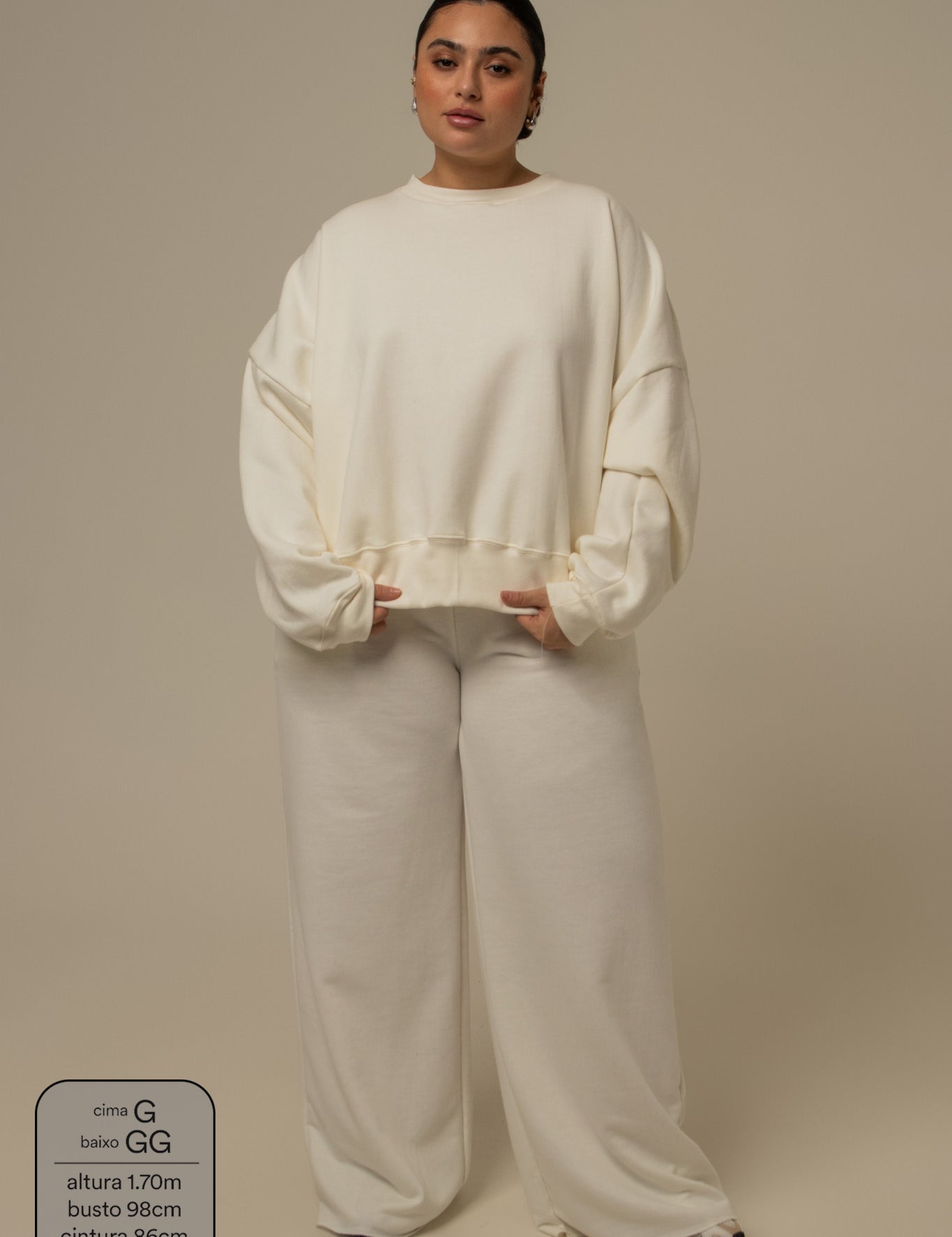 calça de moletom cozy wide