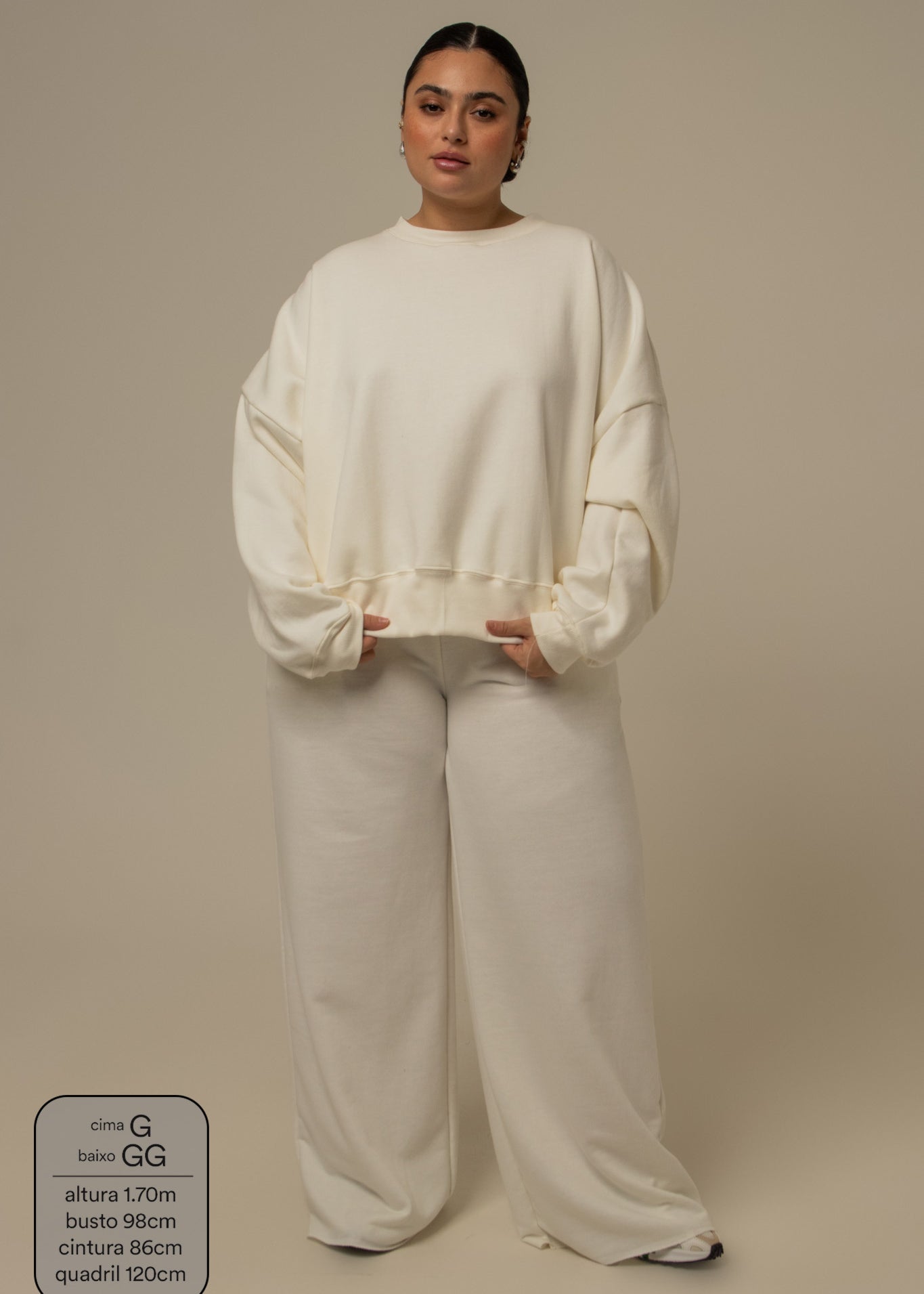 calça de moletom cozy wide