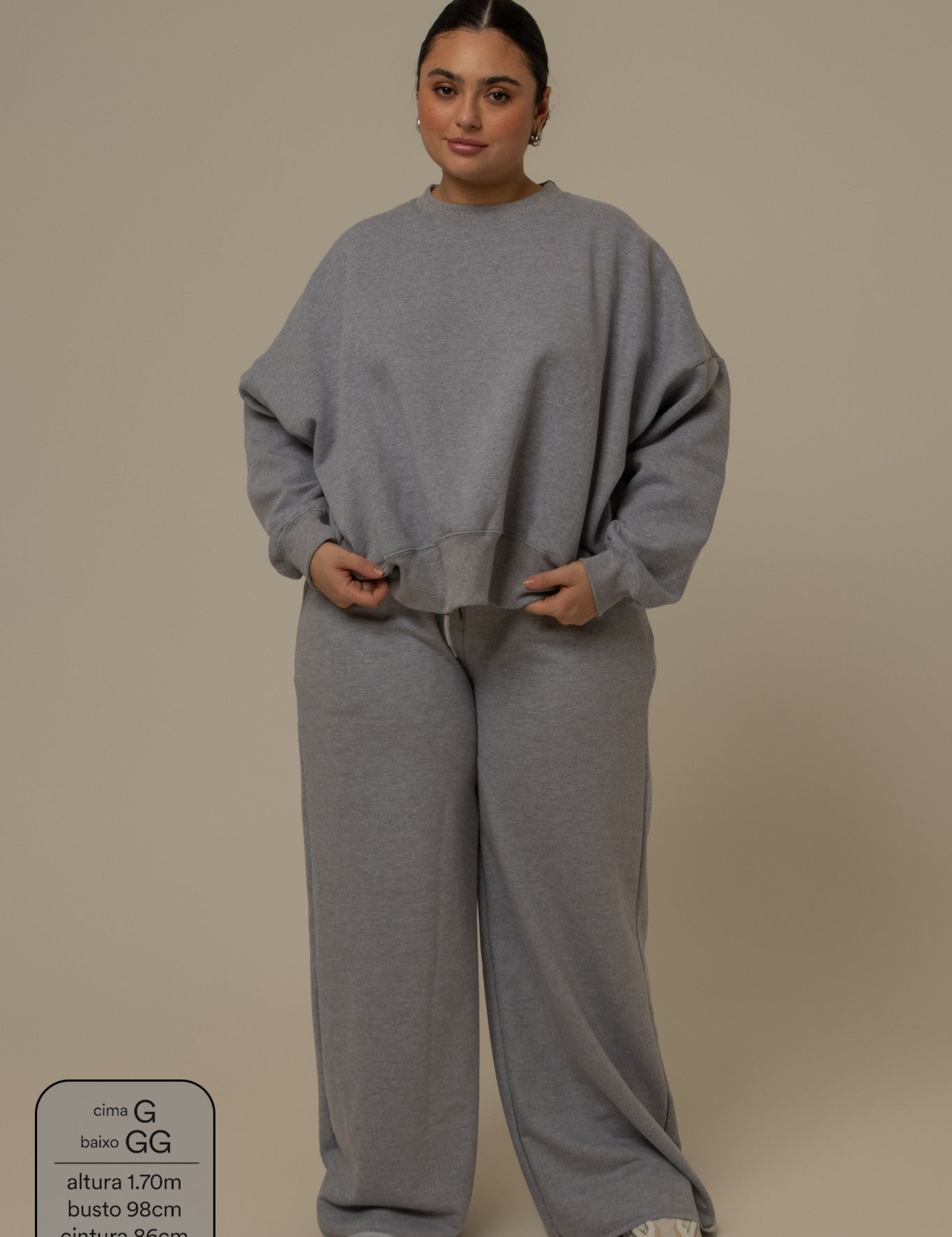 calça de moletom cozy wide