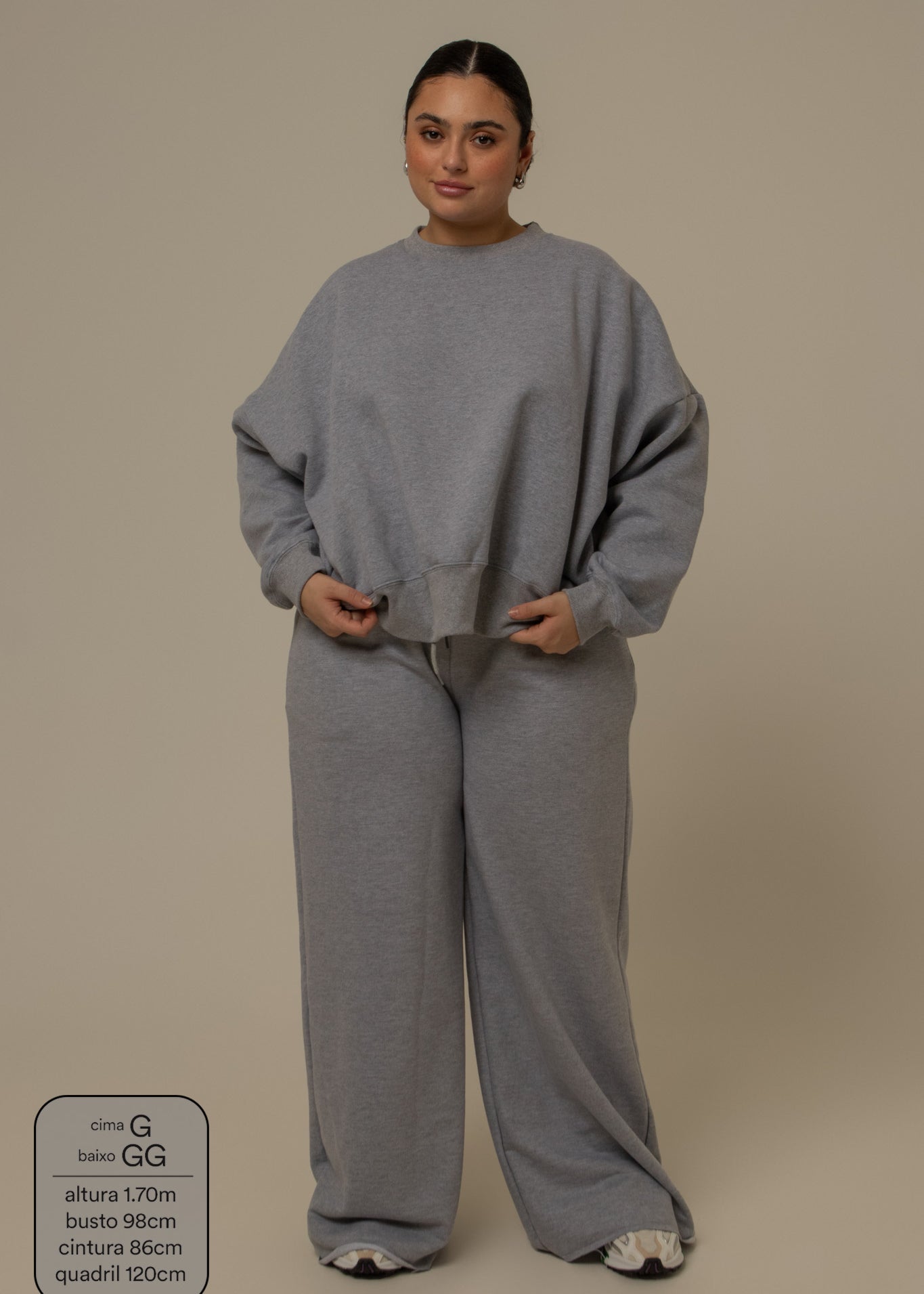 calça de moletom cozy wide