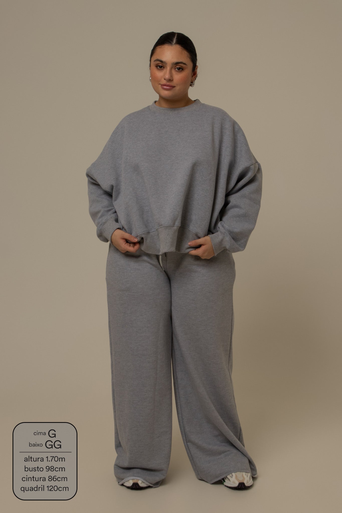 calça de moletom cozy wide