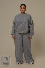 calça de moletom cozy wide