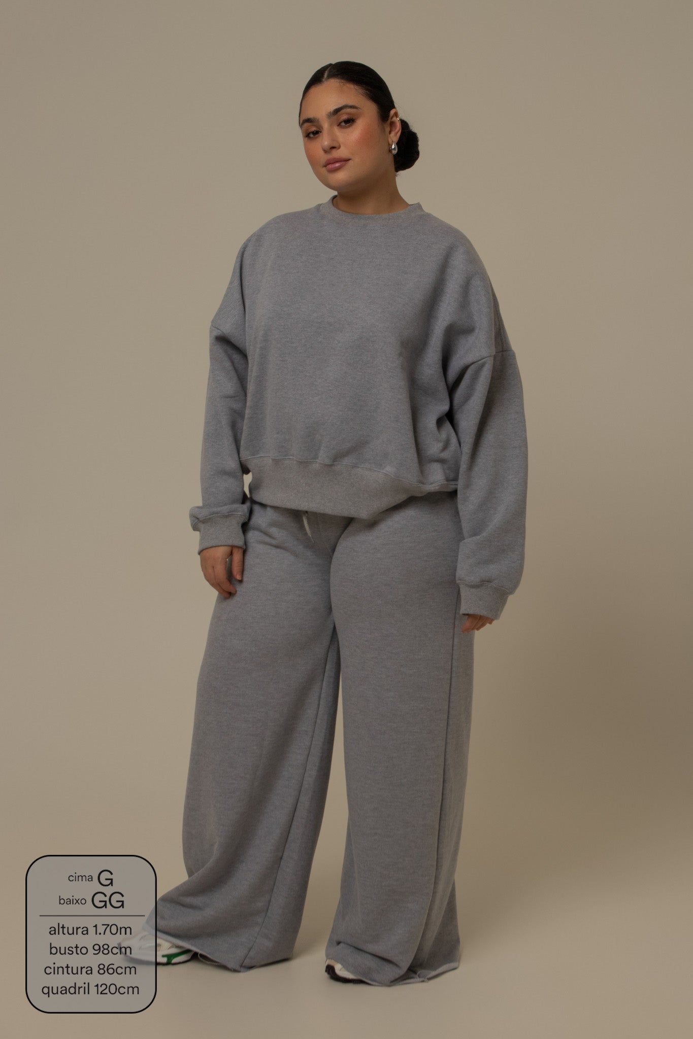 calça de moletom cozy wide