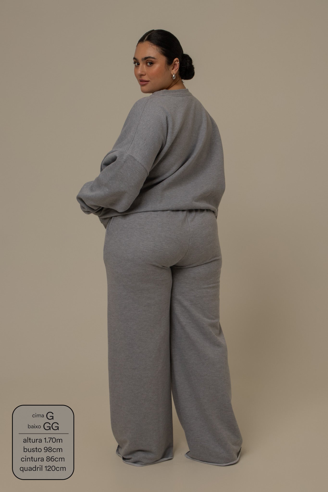 calça de moletom cozy wide