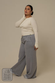calça de moletom cozy wide