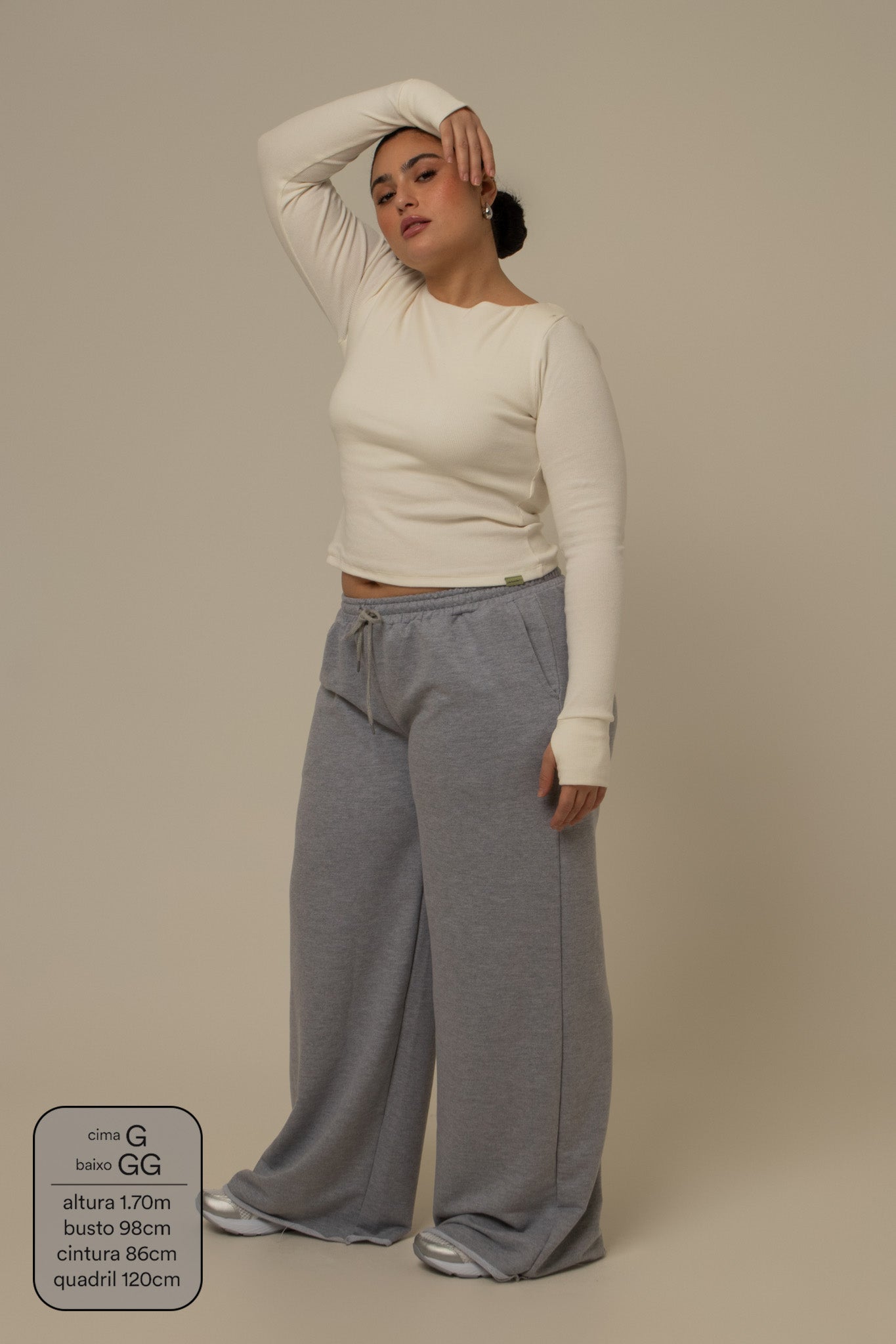 calça de moletom cozy wide