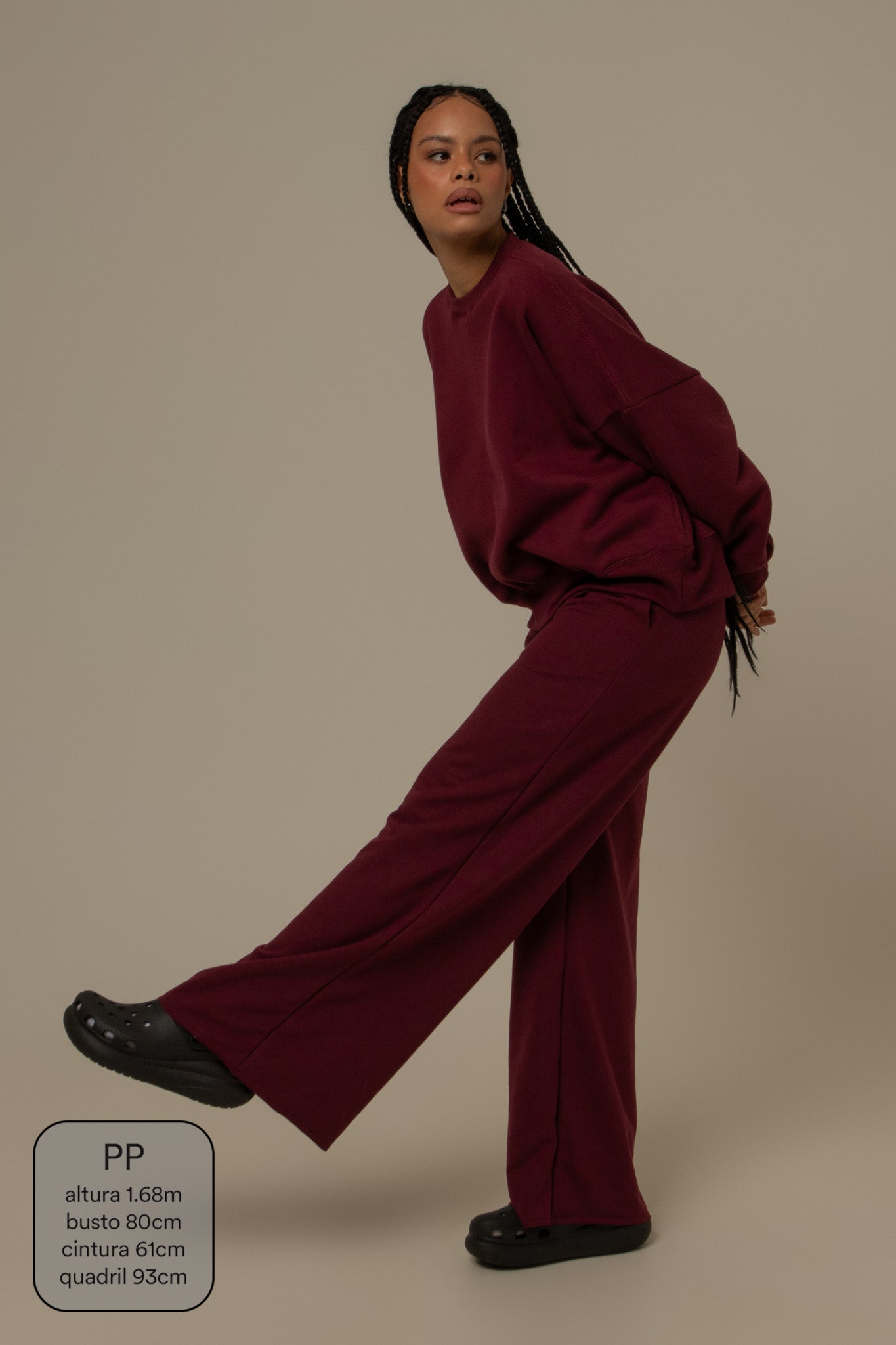 calça de moletom cozy wide