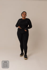 blusa dedinho gym babe | top manga longa fitness